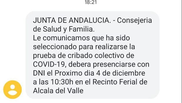 La Junta denuncia ante la Policía un bulo sobre cribados masivos en Alcalá del Valle