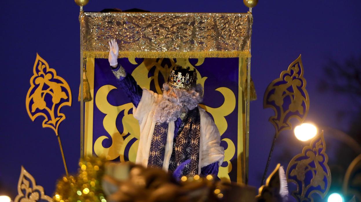 El Rey Melchor, en la cabalgata del pasado año.