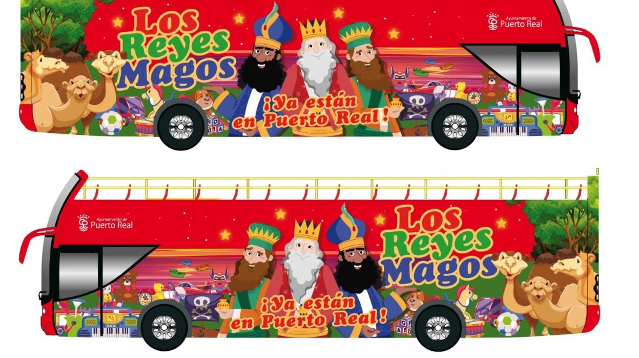 Los Reyes Magos recorrerán Puerto Real en un autobús descapotable