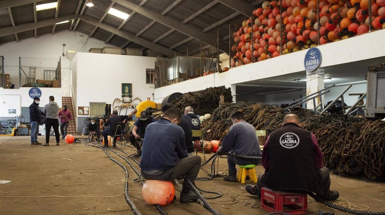 La almadraba de Conil inicia su temporada con los trabajos de tierra