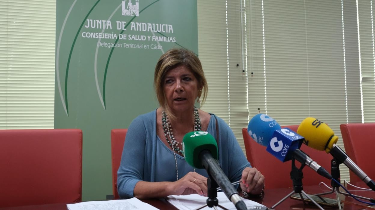 La delegada territorial de Salud y Familias de la Junta de Andalucía, Isabel Paredes.