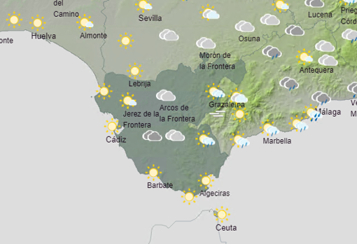 El tiempo en Cádiz: Cielos nubosos y temperaturas en descenso