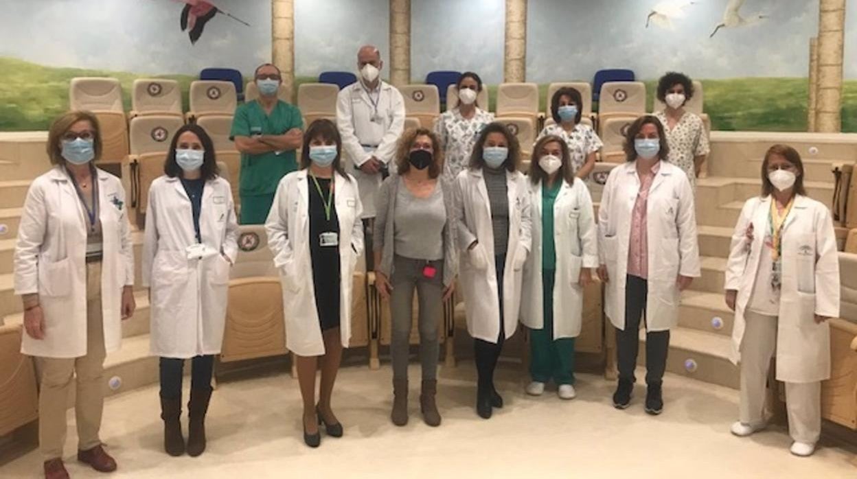 Profesionales del Hospital de Jerez de Asistencia al Nacimiento y Lactancia.