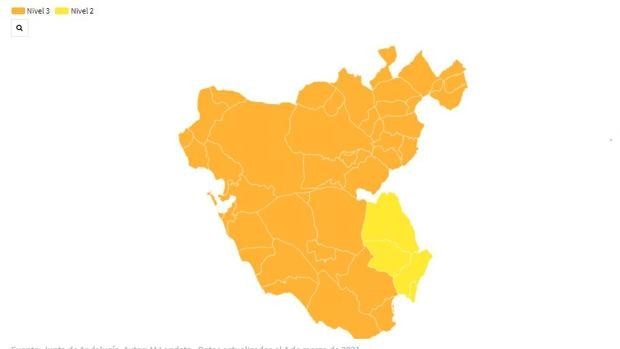 Mapa Covid: el coronavirus en la provincia de Cádiz, pueblo a pueblo