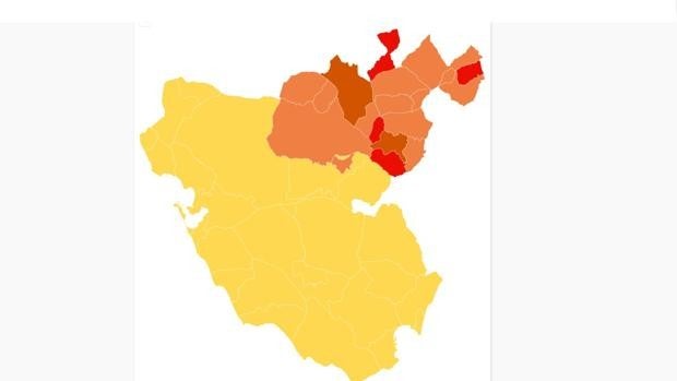 El coronavirus sigue diezmando Puerto Serrano, Ubrique, El Bosque y Alcalá del Valle