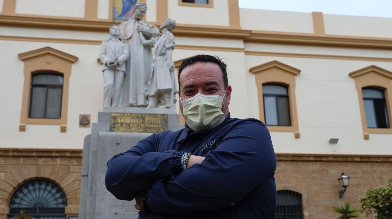 José Manuel Valdés, profesor en Salesianos, en Cádiz.