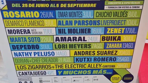 Cómo comprar entradas para las actuaciones de 'Bahía Sound 2021' en San Fernando