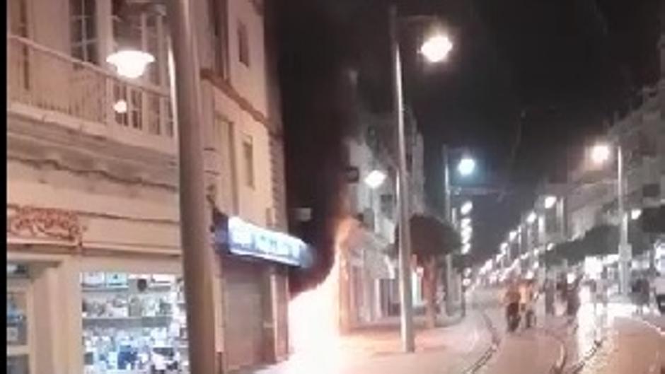 Incendio en el Pasaje de la Música de San Fernando