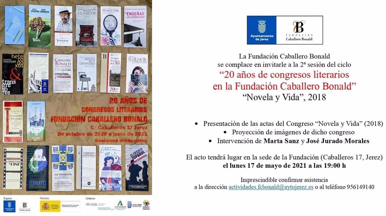 La Fundación Caballero Bonald continúa el lunes con su ciclo de congresos literarios