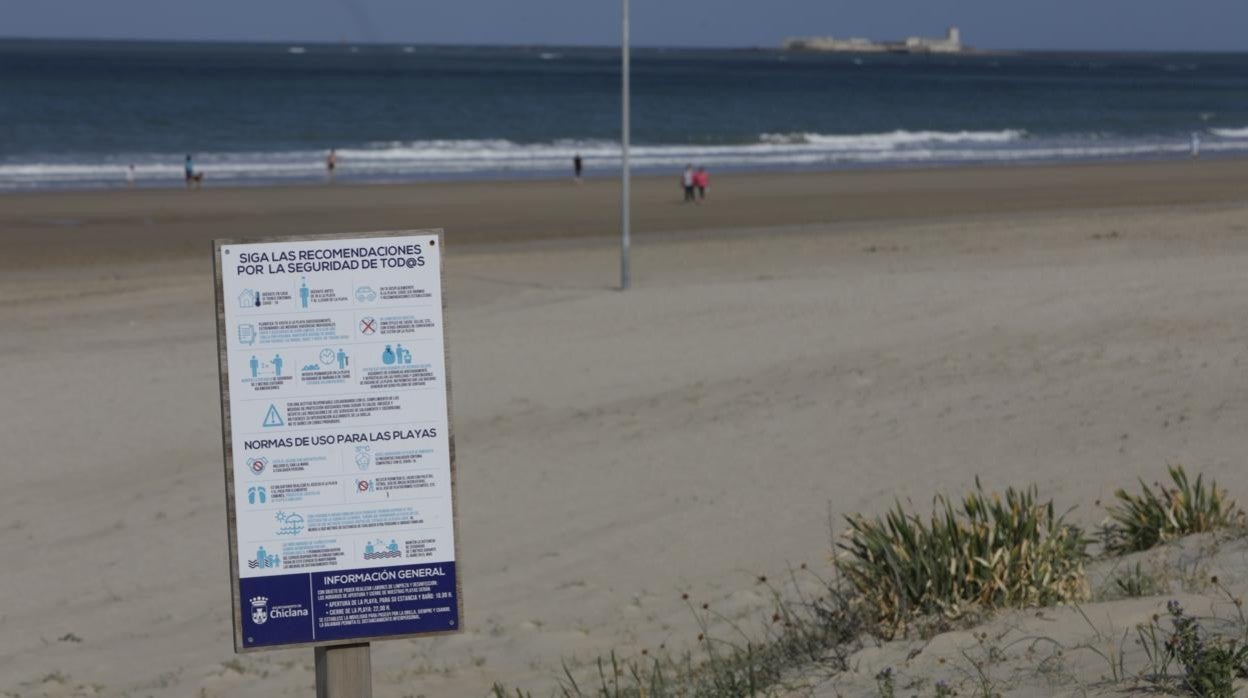 Playa de Sancti Pectri, en Chiclana.