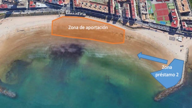 Así es la regeneración de la playa Santa María del Mar de Cádiz: por la noche y termina este miércoles