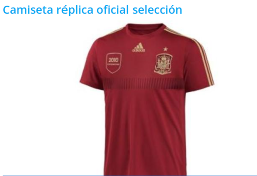 Camiseta réplica de la Selección Española