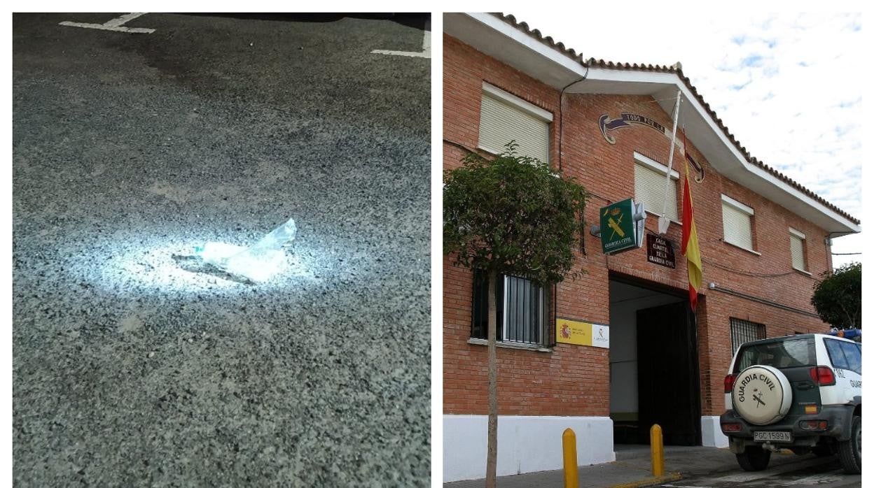 Tiran botellas con bolas de acero contra el cuartel de Barbate con narcos detenidos en sus calabozos