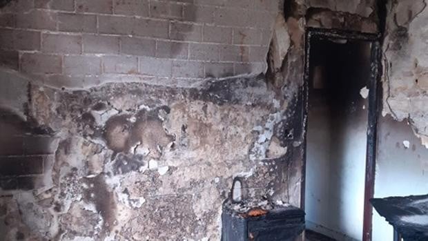 Incendio de una vivienda en Algeciras