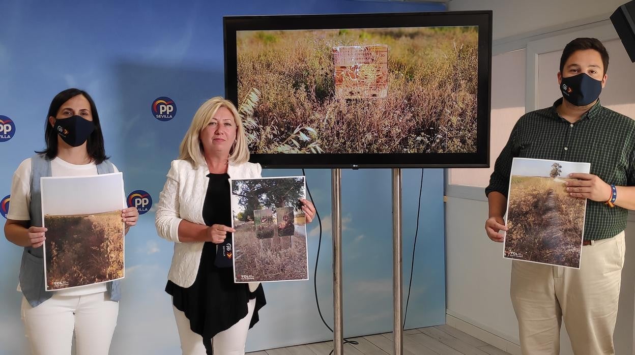 Rueda de prensa de los dirigentes provinciales y locales del PP en la Luisiana