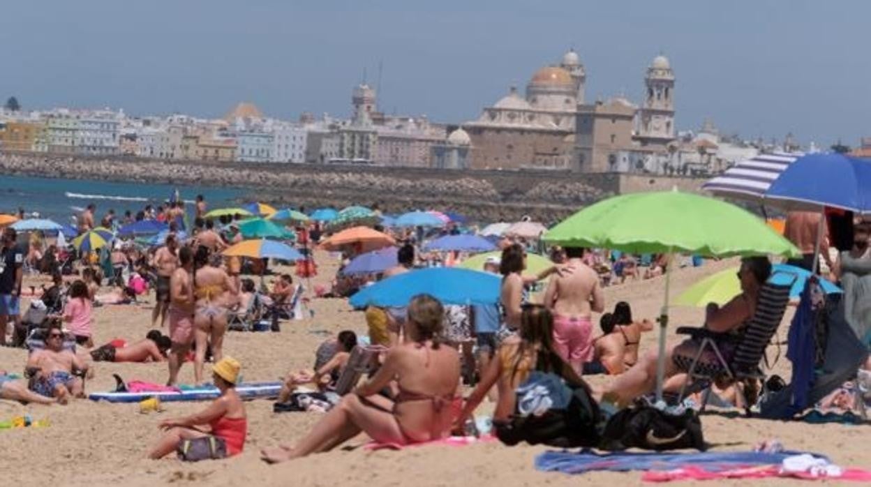 Playa Victoria en Cádiz.