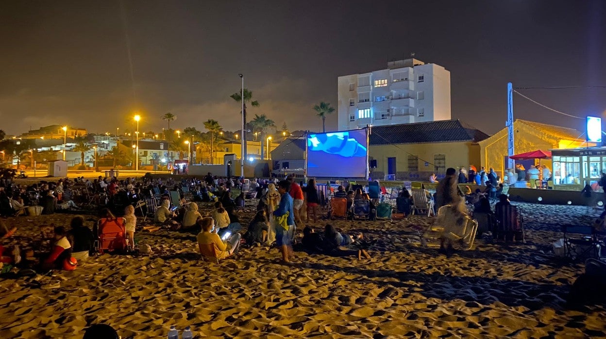 Cine de verano de la playa de Getares (Algeciras)