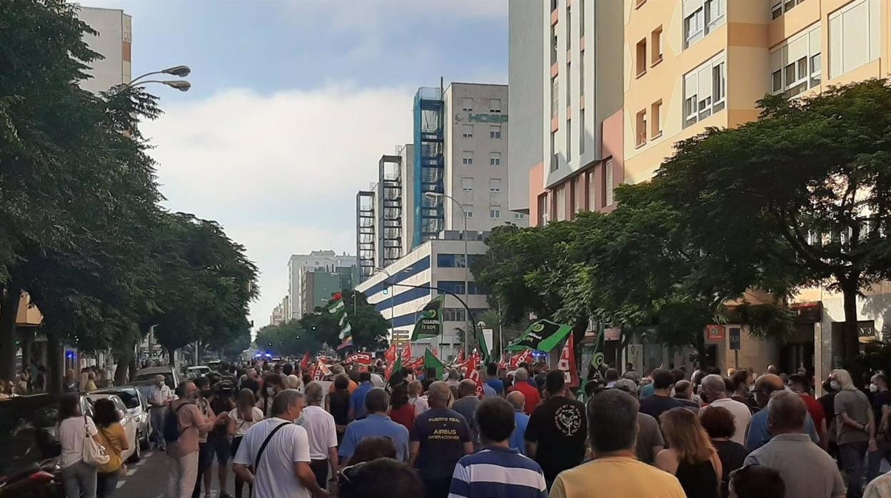 La plantilla de Airbus Puerto Real se concentra este jueves en el Parlamento de Andalucía