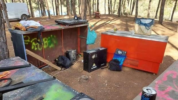 Disuelta en Aznalcóllar una fiesta 'rave' mientras se montaban los escenarios y las barras