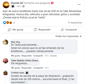 Vecinos de Atlanterra y Tarifa