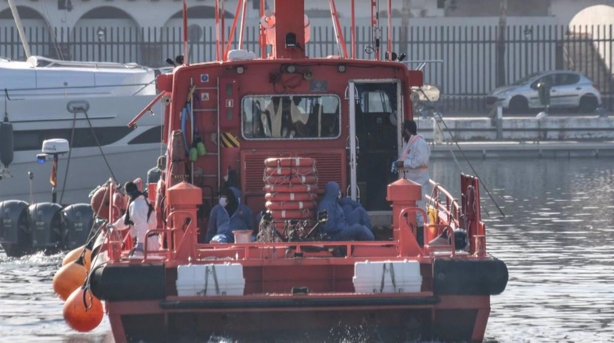 Rescatadas tres personas migrantes en el Estrecho de Gibraltar cerca de Ceuta