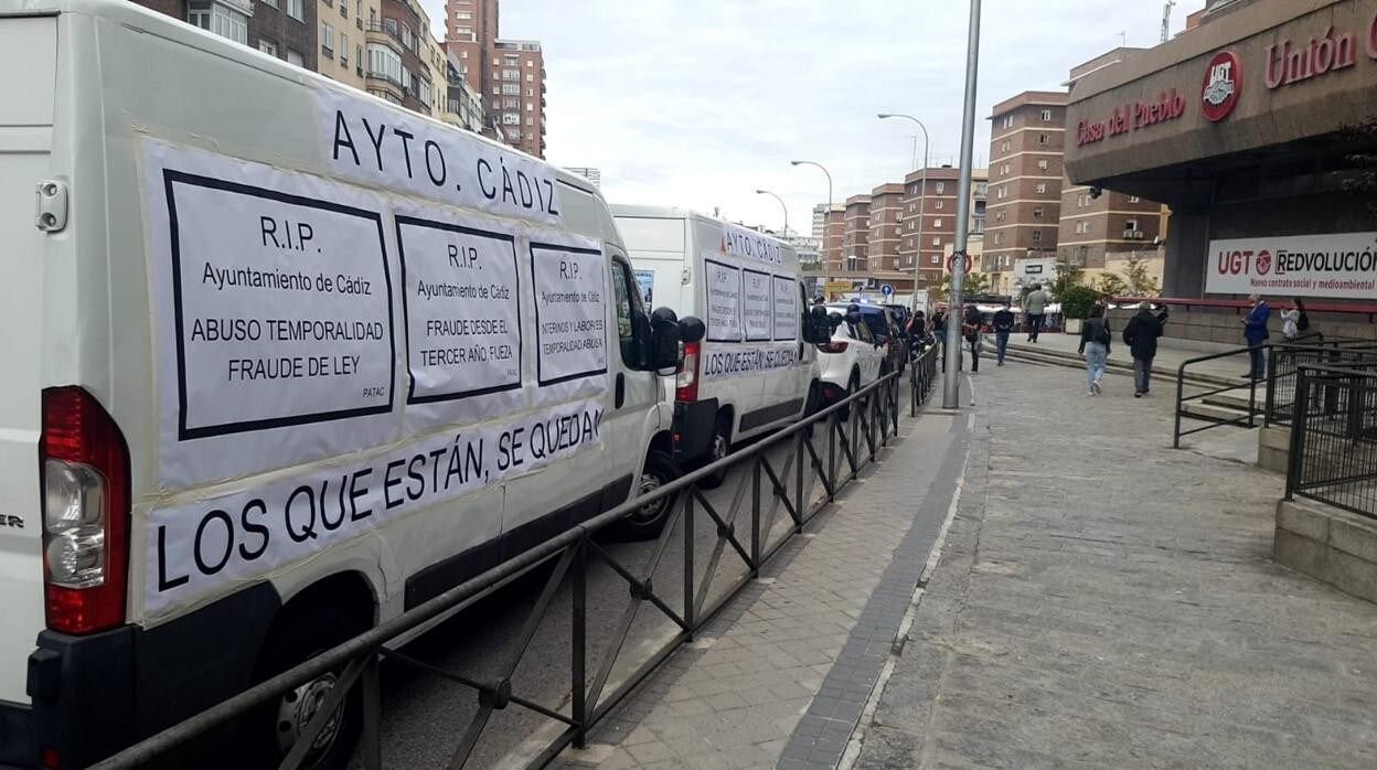 La plataforma gaditana ya participó esta semana en una gran caravana en Madrid.