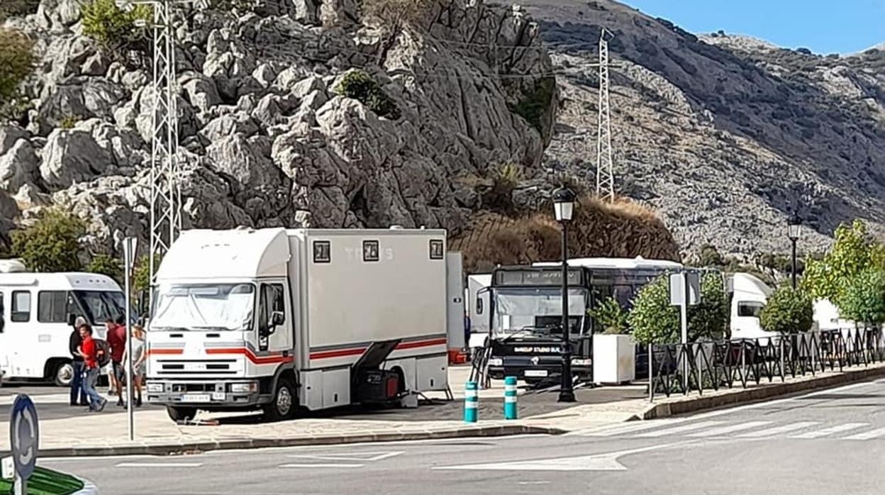 Imagen del rodaje en Villaluenga.