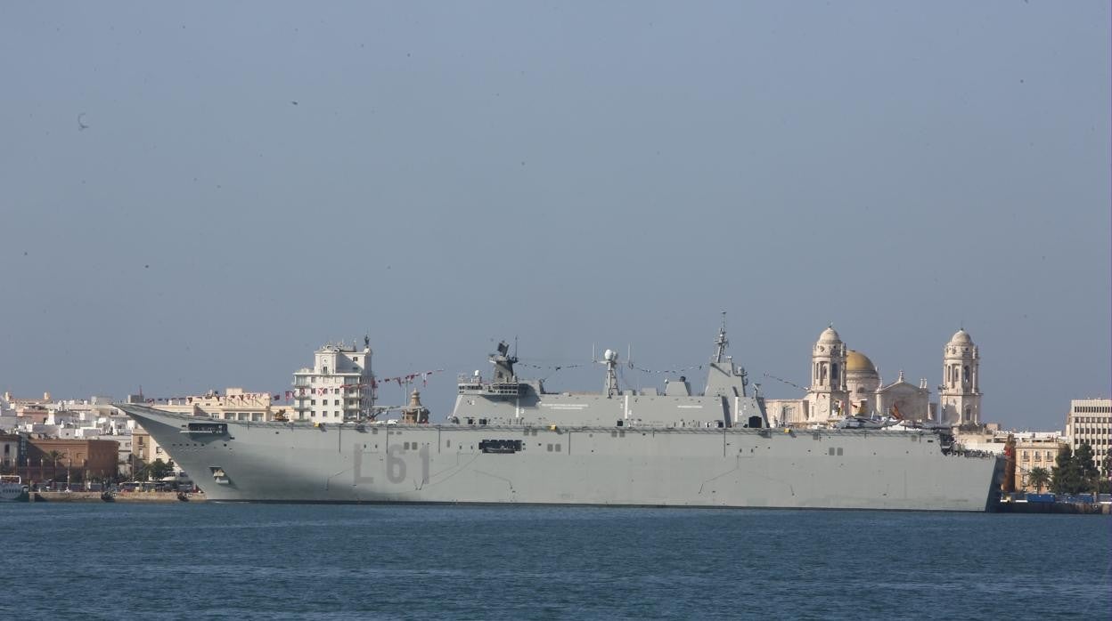 El buque &#039;Juan Carlos I&#039; se podrá visitar el 7 y 8 de octubre en el muelle de Cádiz