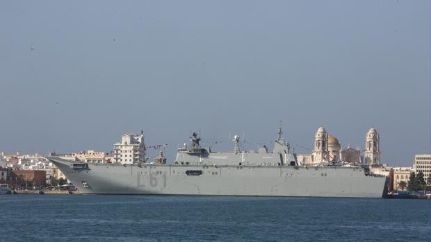 El buque 'Juan Carlos I' se podrá visitar el 7 y 8 de octubre en el muelle de Cádiz