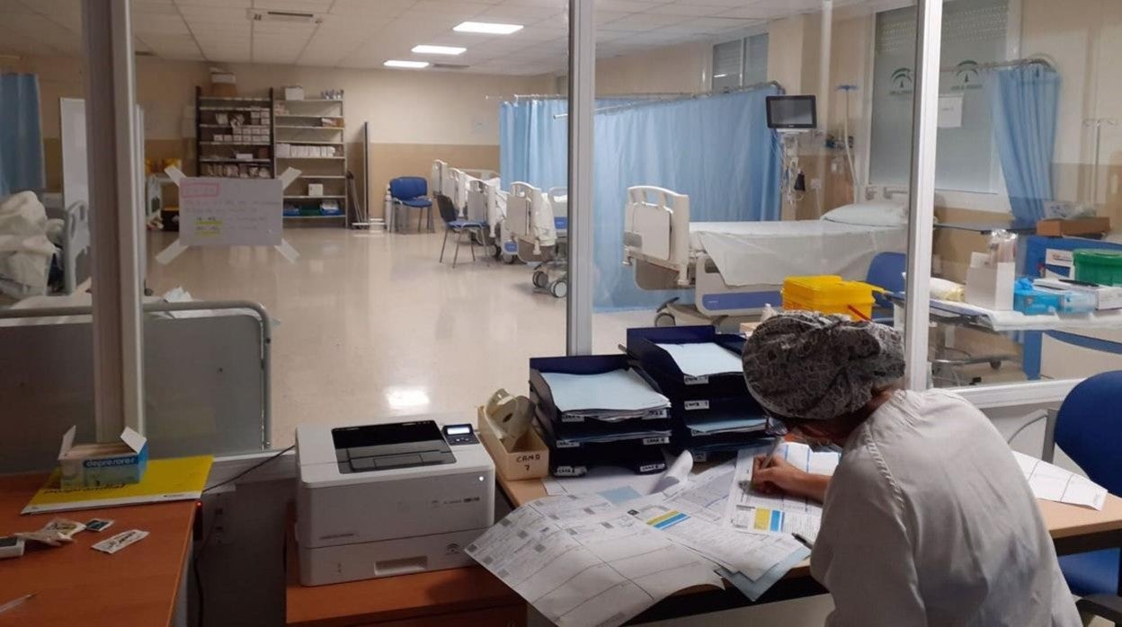 Imagen de la UCI del hospital de Puerto Real.