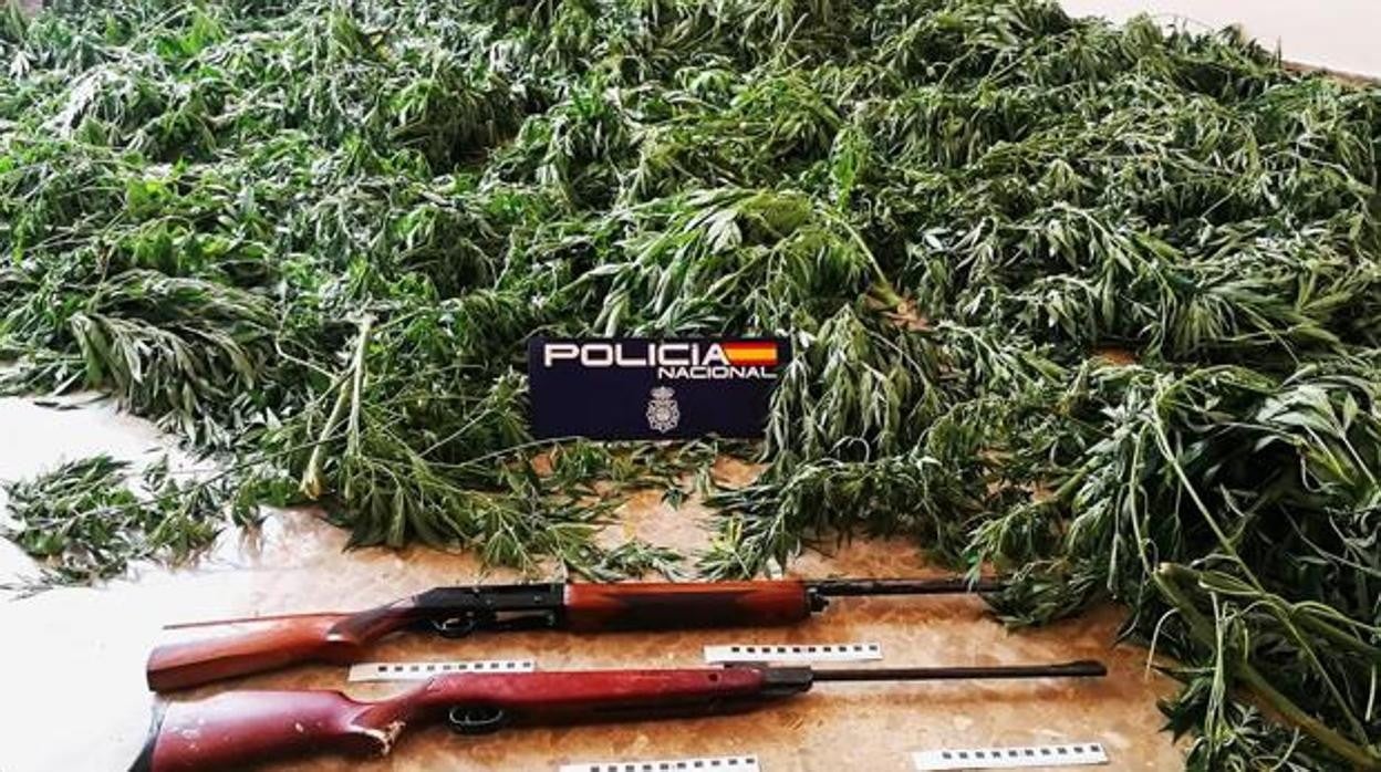 Marihuana y armas intervenidas en una operación también desarrollada en Morón