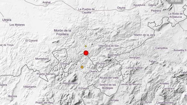 Un terremoto de magnitud 4,1 se siente en Olvera