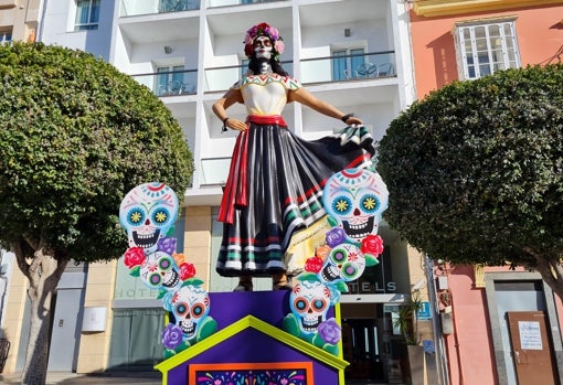 Catrina en la Plaza de la Iglesia Mayor