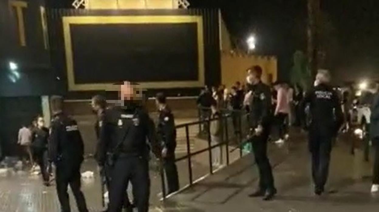 Intervención de la Policía este pasado fin de semana en la Punta.