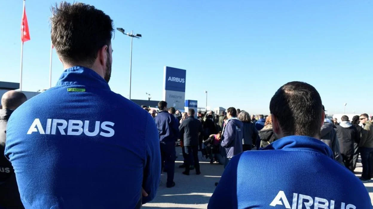 Movilizaciones en Airbus Puerto Real el pasado febrero cuando se anunció su traslado a El Puerto