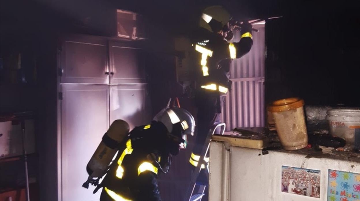 Intervención de bomberos en San