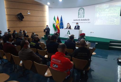 Momento de la reunión del comité asesor del Infoca.