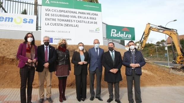 La Junta de Andalucía inicia las obras de la vía ciclopeatonal que unirá Tomares, Castilleja y Bormujos