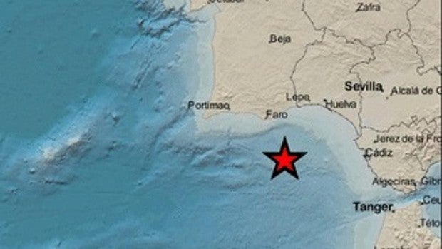 Cádiz registra un pequeño terremoto hoy martes a las 17,14 horas