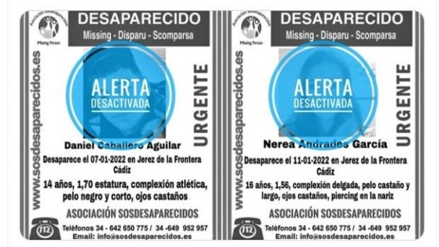Desaparecidos en Jerez de la Frontera dos jóvenes de 16 y 14 años