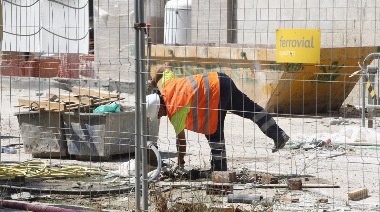 Trabajador de la construcción en Cádiz.