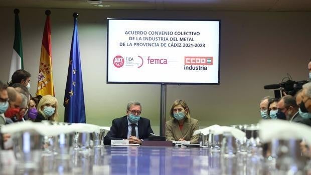 La provincia de Cádiz suma casi un centenar de convenios colectivos con una subida salarial del 1,42 por ciento