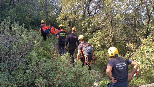 Rescatan a una corredora herida en la prueba Víboras Trail en Algodonales