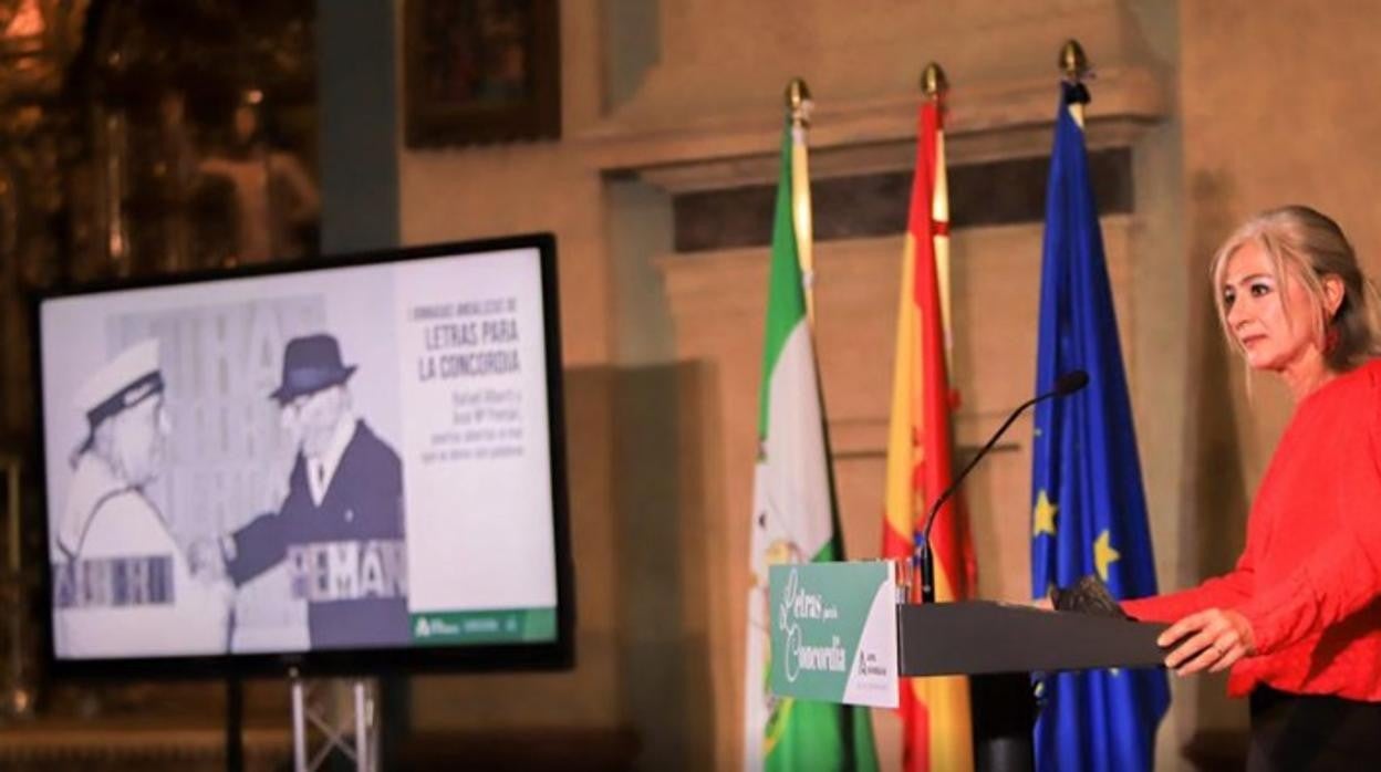 Del Pozo destaca la cultura «como espacio de encuentro» en la clausura de &#039;Letras para la Concordia&#039; en Cádiz