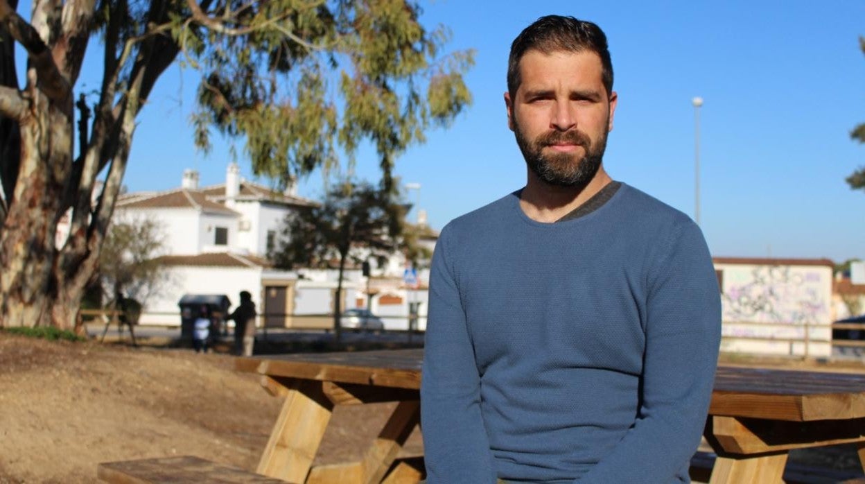 RobertoPalmero, edil de Medio Ambiente y vicepresidente de Chiclana Natural en el parque del Doctoral.