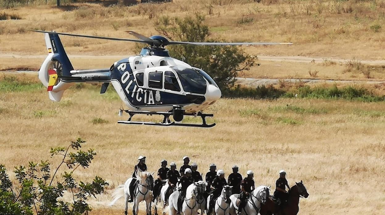 Unidad de Caballería de la Policía Nacional.