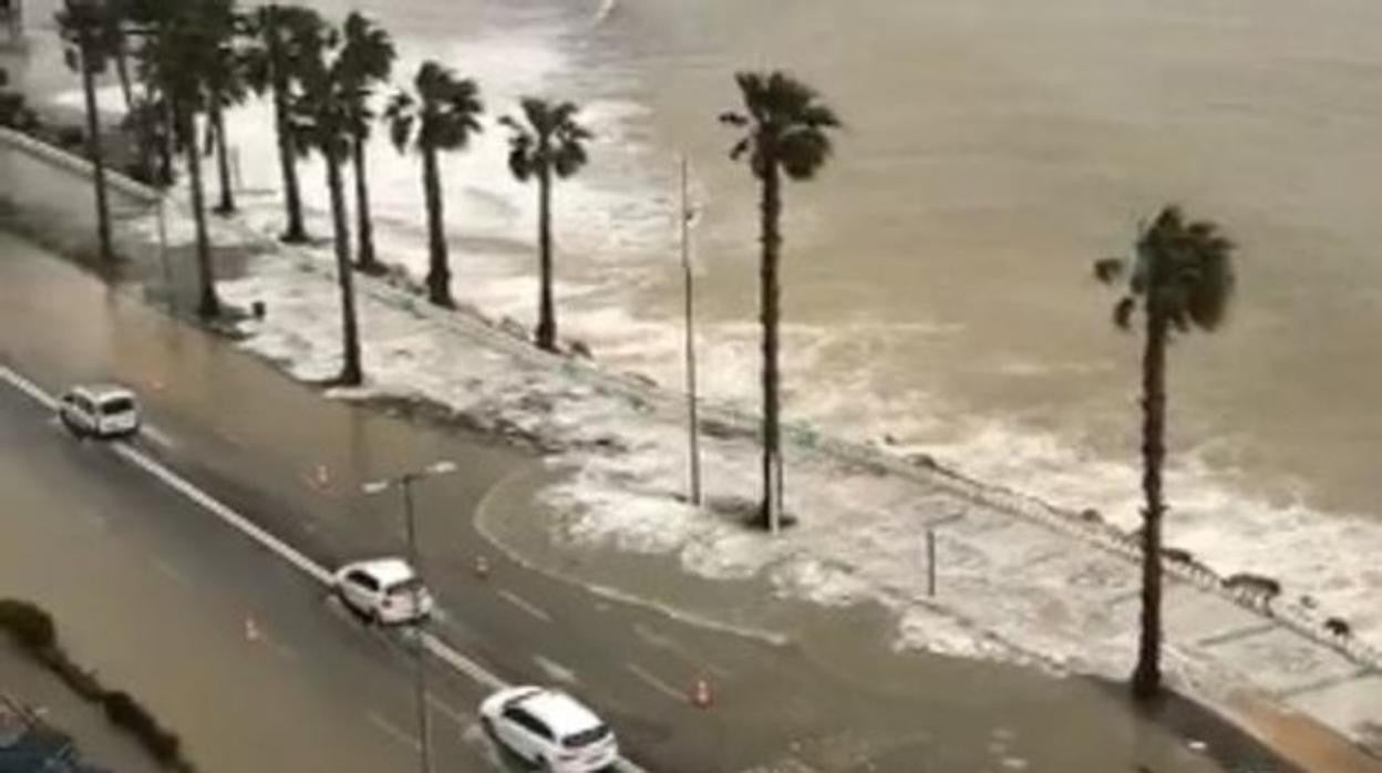 Imágenes del temporal en La Línea.