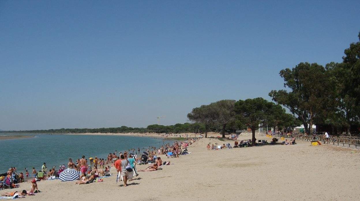 Calita de la Bocana del Río, en Puerto Real, Cádiz