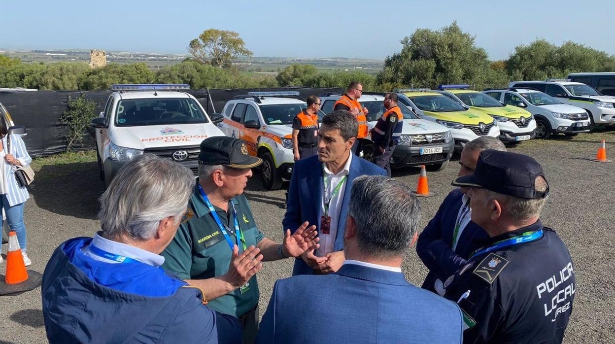 El delegado del Gobierno en Andalucía, Pedro Fernández, en el Circuito de Jerez