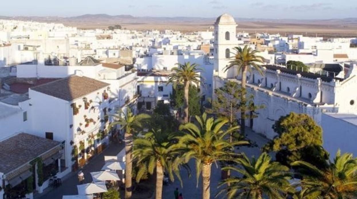 Premium Photo  Aerial view of the town of conil de la frontera from the  torre de guzman cadiz andalusia